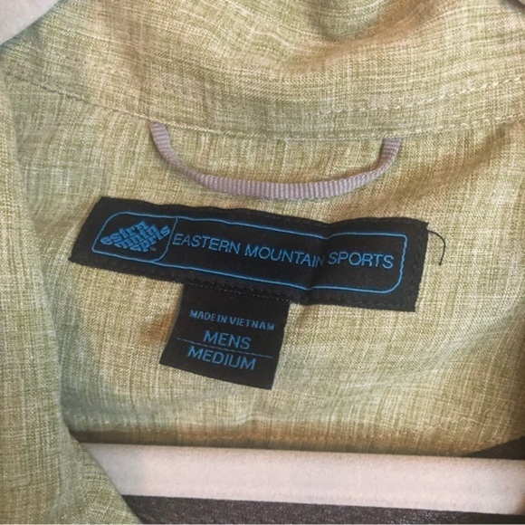 Eastern Mountain Sports vented long sleeve shirt Medium green great condition - Picture 3 of 5